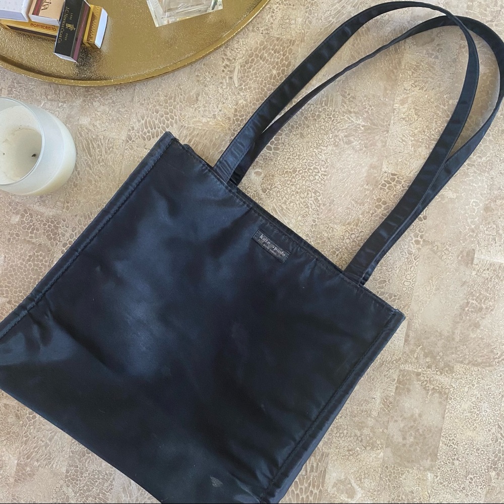VINTAGE KATE SPADE BLACK SQUARE BAG